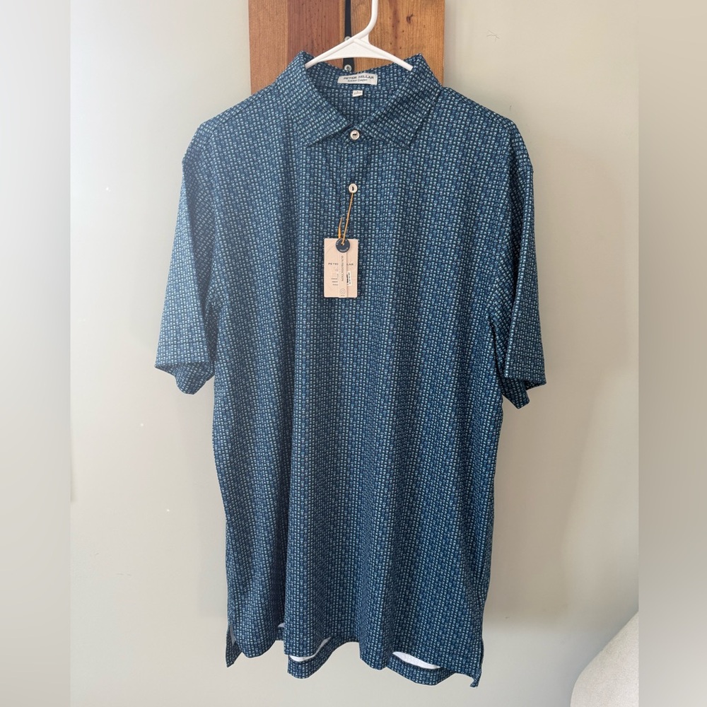Peter Millar Summer Comfort Polo, Large $138 Espresso